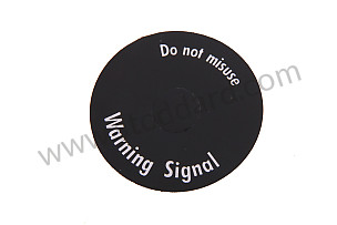 STICKER HAZARD WARNING LIGHT SW. ENGLISH  (A90161362902)