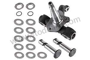 Front spindle, complete for 356A t2 through 356B t6.  LEFT New part / FRONT LEFT (64434100700)
