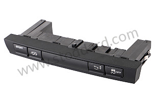 COMBINED SWITCH matt black / matt black (A05) / OPTION: STANDARD CHASSIS (Option code: I029), OPTION: PORSCHE STABILITY MANAGEMENT (PSM) (Option code: I476), OPTION: SPORT CHRONO PACKAGE (Option code: I639), OPTION: SPORT CHRONO PACKAGE PLUS (Option code: I640), OPTION: SPORTS EXHAUST SYSTEM (Option code: IXLF) (99761355102A05)