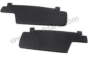 Sun Visor Set, Left And Right, Black For 911 912 Targa 1969-1989 PAIR (SIC73103142SET)