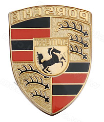 Porsche crest Orange ORANGE AND BLACK / ORANGE AND BLACK (90155921029)