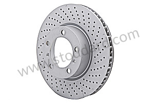 Sebro Brake Disc Rotor, Front Right Boxster Cayman 2013-2016 FRONT RIGHT (98135140201)