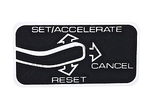 Cruise Control Decal, 911/930  (91170113900)