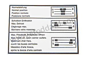 911/930 Heat and Vent decal 1978-86  (91170117100)