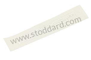 Alarm Decal 911 87-89 928 87-95 944 89-91 964- 89-94 993 94-98 968 92-95  (91170125000)