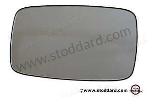 Mirror Glass (flat) For Driver's Side Exterior Mirror. 911 1976-1986 TO BE FITTED WITH CLIP-ON LENS (91173103508)