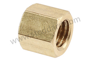 Brass Nut, M8 1.25 With 11mm Hex For 356 And 912 Exhaust System  (54754221)