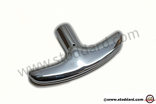 Emergency Hand Brake Handle (chrome, Ribbed) For 356A Through 356B T5  (NLA24215)