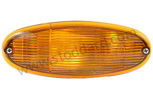 Front Turn Signal Light Assembly, All Amber For 914 1970-76 USA Spec for UNITED STATES OF AMERICA only (91463140111)