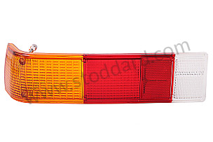 Left Rear Tail Light Lens For 914. Euro Amber for OUTSIDE UNITED STATES OF AMERICA only / REAR LEFT (91463194910SIC)