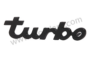 Turbo Badge, For 930 Turbo 1976-1977  (93055931704)