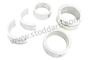 Main Bearing Set, Steel For 356A/B 50mm Crank, First .25mm Case/3rd .75mm Crank REPAIR DIMENSION / INTERIOR MEASUREMENT -0.75 / EXTERIOR MEASUREMENT +0.25 (NLA10190185)