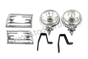 HIGH INTENSITY LIGHT KIT, CHROME PLATED / WHITE GLASS WITH HOLDER AND GRILLE PAIR (99A000203277)