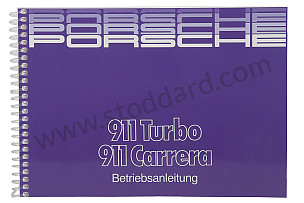 USER AND TECHNICAL MANUAL FOR YOUR VEHICLE IN GERMAN 911 CARRERA 911 TURBO 1988 WRITTEN IN GERMAN (WKD91101088)