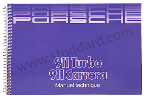 USER AND TECHNICAL MANUAL FOR YOUR VEHICLE IN FRENCH 911 CARRERA 911 TURBO 1988 INSCRIPTION IN FRENCH (WKD91103088)