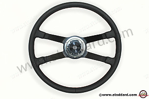 Steering Wheel, Leather Wrapped Vdm 420mm For 911 912 1965-1973 And 914 LEATHER / 40 CENTIMETRE (90134708110)