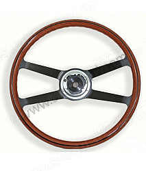 Steering Wheel, Mahagony Wood Vdm 400mm For 911 912 1965-1973 And 914 STEEL / 40 CENTIMETRE (90134708210)