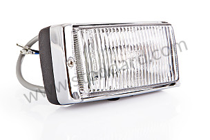 Fog Light, Chrome And Black For 911 1974-1983 CHROME AND BLACK BACKGROUND / CHROME AND BLACK BACKGROUND (CH ET N) (91163120601)