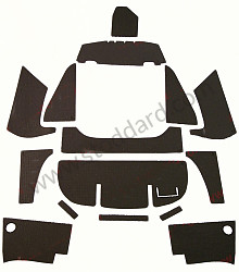 Engine Compartment Sound Insulation Kit For 356B T6 And 356C Coupe Models  (NLA55198106)