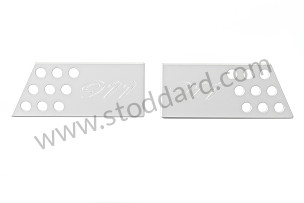 PAIR OF PERFORATED ALUMINIUM INTERIOR DOOR HANDLES WITH LOGO PAIR (99A000222462)