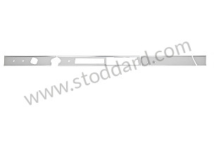 CHROME PLATED LOWER KIT FOR INSTRUMENT PANEL WITH HOLE FOR HEATING CONTROL AND RADIO  (99A000232667)
