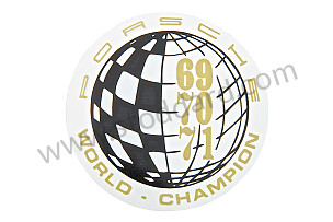 Window Decal 69 70 71 Marken Weltmeister World Champion  (91170110302)