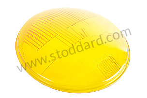 Hella Headlight Lens, Asymmetrical, For 356 With European-Spec Bulbs, H1 HEADLIGHT / YELLOW / YELLOW (64463111102)