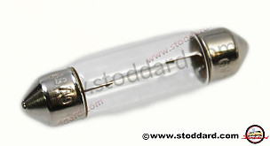 Light Bulb Festoon 6v 5 Watt For 356 Interior Light. 38mm Long  (NLA63100690)
