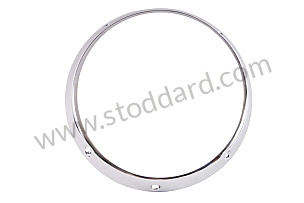 Chrome Headlight Trim Ring 911 912 1968-1986 VERSION FOR HEADLIGHT WITH 4 ADJUSTMENT SCREWS / CHROME / CHROME / for OUTSIDE UNITED STATES OF AMERICA only (90163110204)
