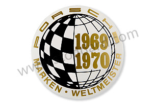 Window Decal 69 70 Marken Weltmeister World Champion  (91170110301)