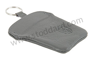 Leather Key Fob Case Pouch Grey For 911  (PCG044100016XL)