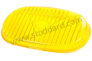 YELLOW RECTANGULAR FOG LAMP GLASS YELLOW / YELLOW (99A000240633)