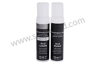PAINT TOUCH-UP APPLICATOR SET COMPRISING: PAINT TOUCH-UP APPLICATOR PRIMER PAINT TOUCH-UP APPLICATOR CLEAR LACQUER ACHAT GREY METALLIC  (91109593323M7S)