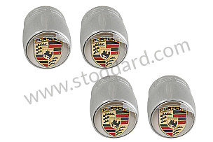 CAP VALVE CAP SILVER CREST COLOURED SET  (99104460269)