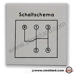 Late Shift Pattern Windshield Decal For 356B And 356C  (NLA70154200)
