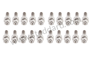 SET OF TITANIUM WHEEL SCREWS ORIGINAL DIMENSIONS  (99A000252873)