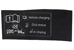 STICKER CHARGING SOCKET ENGLISH  (95870167800)