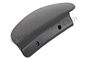 Seat Hinge Cover 911 1983-86 928 black / black (01C) / RIGHT (9285211480201C)