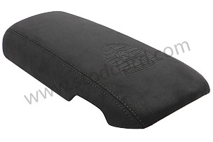 LID WITH CREST ALCANTARA BLACK  (9P1857151C2W0)