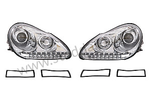 XENON HEADLIGHT WITH LED PAIR / WHITE / WHITE (99A000257255)