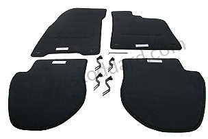 FLOOR MAT WITH PORSCHE INSIGNIA / black / black (5FV) (000043152225FV)