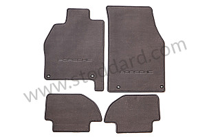 FLOOR MAT WITH PORSCHE INSIGNIA / classic grey / classic grey (4XR) (000043153234XR)