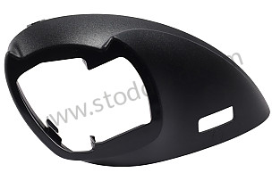 DOOR MIRROR  COVER LOWER BLACK MAT/SATIN BLACK  (982857185C1E0)
