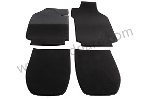 VERY HIGH QUALITY FLOOR CARPET (AS ORIGINALLY MADE)  Left-hand drive / SET OF 4 / BLACK / BLACK (99A000266678)