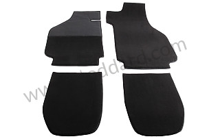 VERY HIGH QUALITY FLOOR CARPET (AS ORIGINALLY MADE)  Left-hand drive / SET OF 4 / BLACK / BLACK (99A000266679)