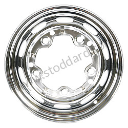 Chrome 15 x 4.5 drum brake wheel WARNING QUALITY IS NOT PERFECT (SMALL CHROME DEFECTS OR PAINT OR IMPERFECTION) / CHROME / CHROME / 4.5 X 15 INCHES (NLA36101020)