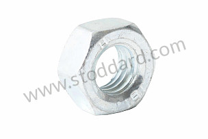 Hex Nut, 8mm M8 Silver / Clear Zinc Finish.  (90007601300)