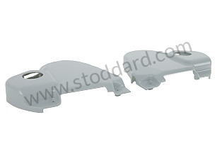 Seat Recliner Mechanism Cover Set, Gray For Driver's Seat, 356C And 911 912 1965-1967. PAIR / GREY / GREY / DRIVER (90152191500600SET)