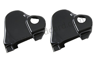 Seat Recliner Mechanism Cover, Complete Set, Black For 911 912 1969-1973. 1 Set Per Car SET OF 2 / BLACK / BLACK (90152191501SET)