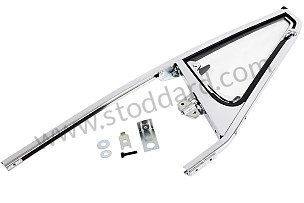 DOOR GLASS FRAME WITH OPENING GLASS FOR OPENING WINDOW / CHROME / CHROME / FRONT RIGHT (A90154200655)